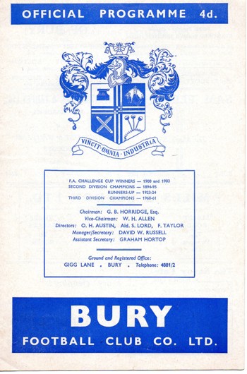 Match programme